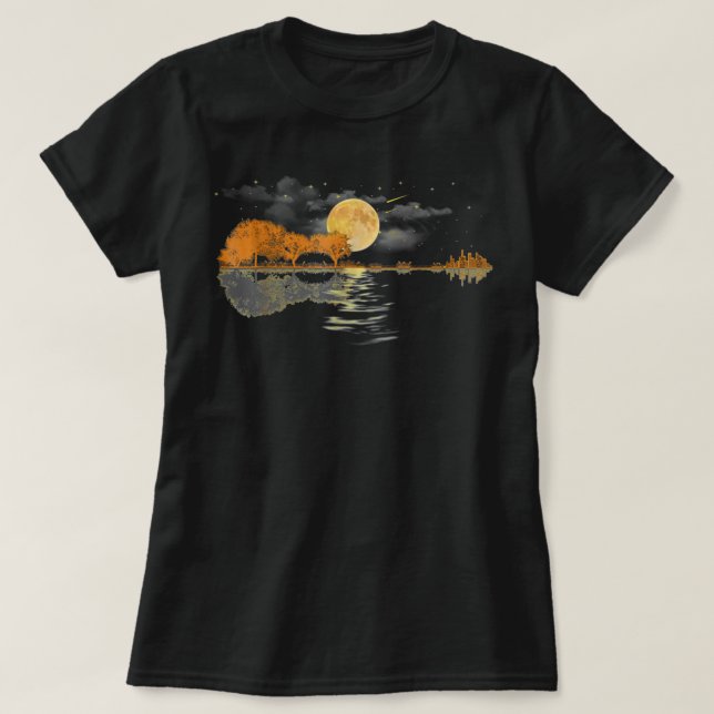 T-shirt Joueur de guitare acoustique, Anniversaire, Cadeau (Design devant)