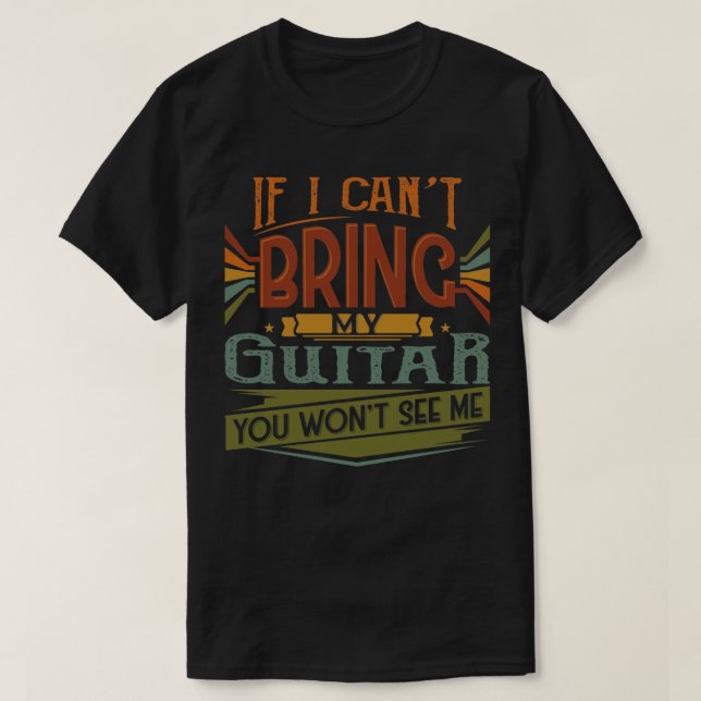 T-shirt Joueur de guitare acoustique Instrumentver musical (Design devant)