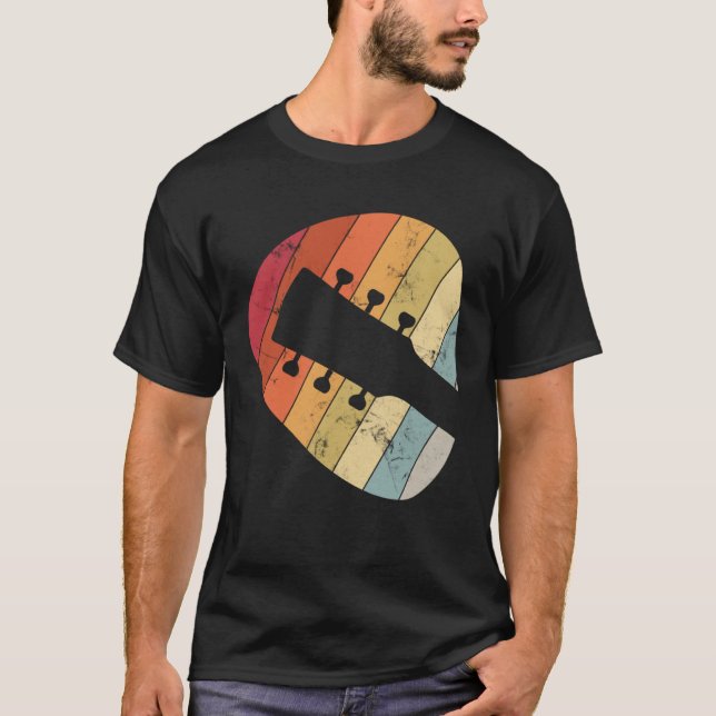 T-shirt Joueur De Guitare Acoustique Pour Un Guitariste Mu (Devant)