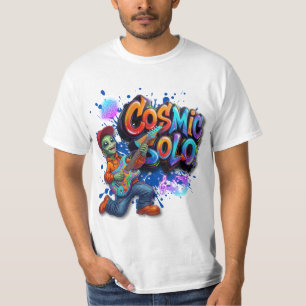T-shirt Joueur de guitare alien solo cosmique Art musical 