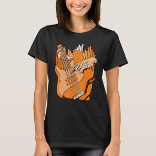T-shirt Joueur de guitare basse Bassiste Instrument à cord