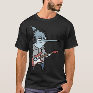 T-shirt Joueur de guitare espadon – Musique cool mais fati