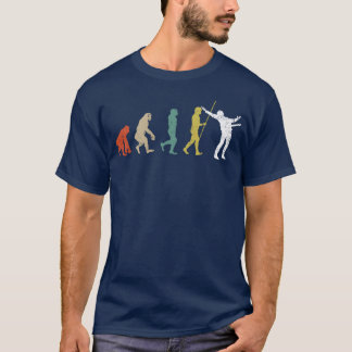 T-shirt Joueur de guitare évolution vintage rétro