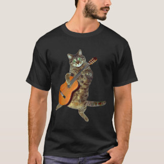 T-shirt Joueur de guitare tigré doué