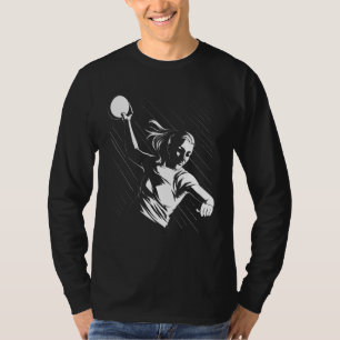 T-shirt Joueur de handball Équipement de handball Ballon d