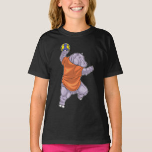 T-shirt Joueur de handball hippo Handball