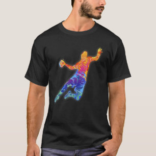 T-shirt Joueur de handball lumineux pour les fans de handb