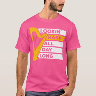 T-shirt Joueur de harpe regardant Harpiste musical Harpist