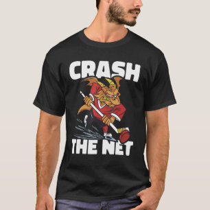 T-shirt Joueur de hockey de terrain écrasez l'équipe de ho