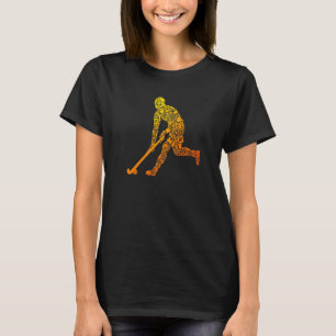 T-shirt Joueur de hockey garçons de terrain de hockey pour