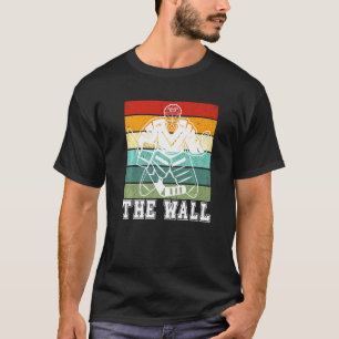 T-shirt Joueur de hockey gardien de la glace murale Joueur