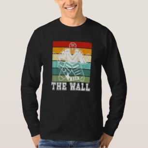 T-shirt Joueur de hockey gardien de la glace murale Joueur