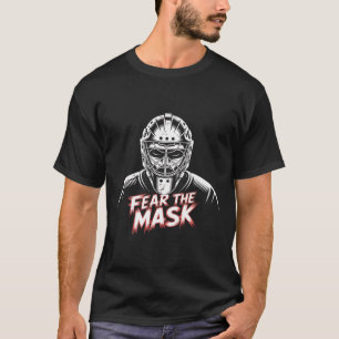 T-shirt Joueur de hockey Halloween Box de pénalité Gardien