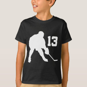T-shirt Joueur de hockey Jersey numéro 13 de glace