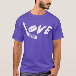 T-shirt Joueur de Hockey Love
