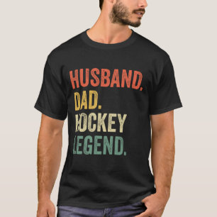 T-shirt Joueur de hockey mari père Hockey légende Vintage