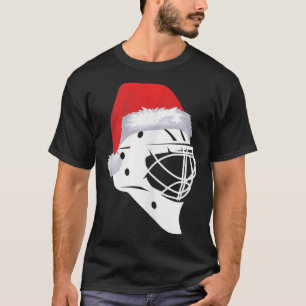 T-shirt Joueur de hockey père Noël Xmas Sports Joyeux Noël
