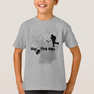 T-shirt Joueur de hockey Rip the Net