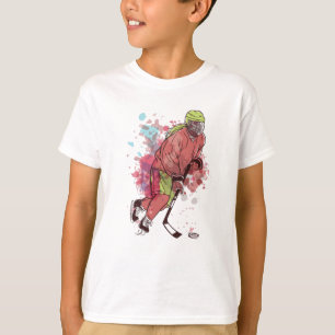 T-shirt Joueur de hockey sur glace