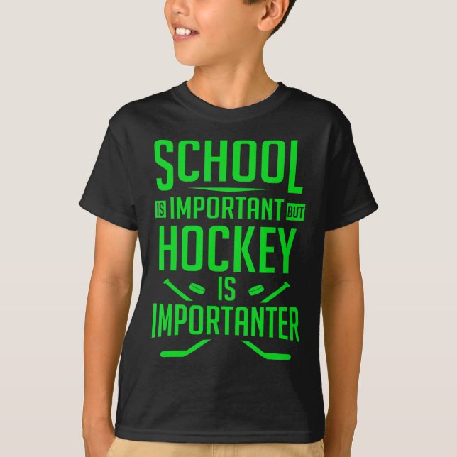 T-shirt Joueur De Hockey Sur Glace 8-12 Pour Garçons (Devant)