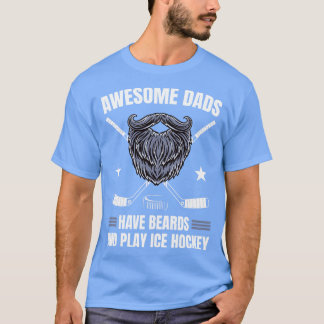 T-shirt Joueur de hockey sur glace Awesome papa Goaltender