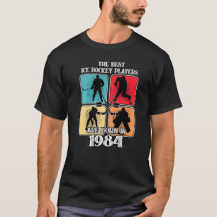T-shirt Joueur de hockey sur glace de 38 ans 1984 38e anni