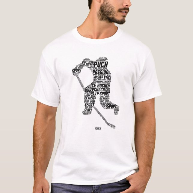 T-shirt Joueur de hockey sur glace Jeunes garçons Hommes (Devant)