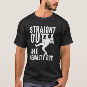 T-shirt Joueur De Hockey Sur Glace Juste En Dehors De La B