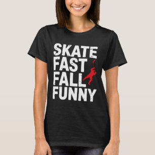 T-shirt Joueur de hockey sur glace patine vite shinny