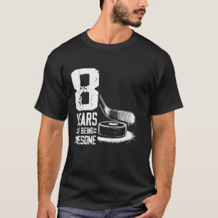 T-shirt Joueur de hockey sur glace pour garçon de 8 ans
