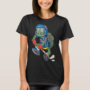 T-shirt Joueur de hockey sur glace Turtle
