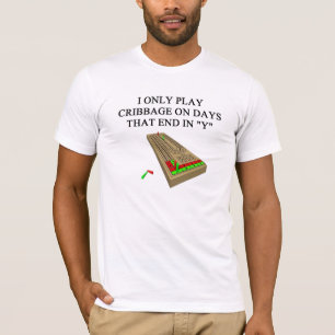 T-shirt joueur de jeu de cribbage