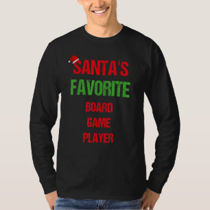 T-shirt Joueur de jeu de société Funny Pajama Noël