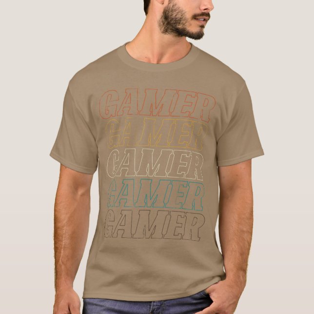 T-shirt Joueur de jeu vidéo drôle (Devant)