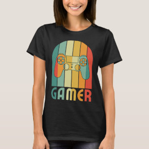 T-shirt Joueur de jeux vidéo rétro pour joueur de jeu Gam