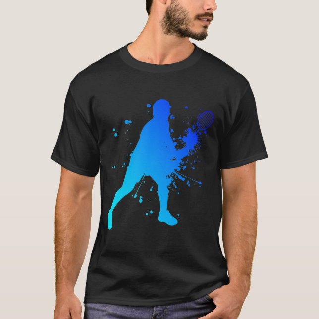 T-shirt Joueur de la navette Squash (Devant)
