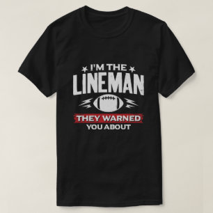 T-shirt Joueur de ligne de football américain dont on vous