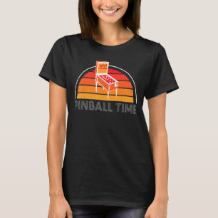 T-shirt Joueur de machine à Pinball temps rétro vintage