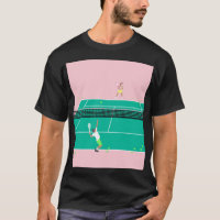 Joueur de Match Art Moderne Pink Green