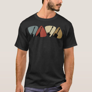 T-shirt Joueur de médiator de guitare rétro vintage Guitar