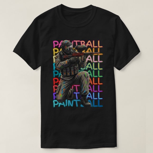 T-shirt Joueur de Paintball (Design devant)