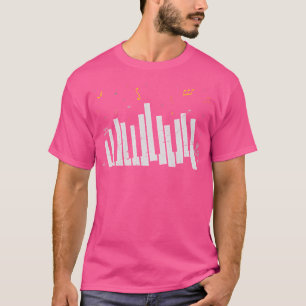 T-shirt Joueur de Piano Clavier Musique Classique Notes Pi