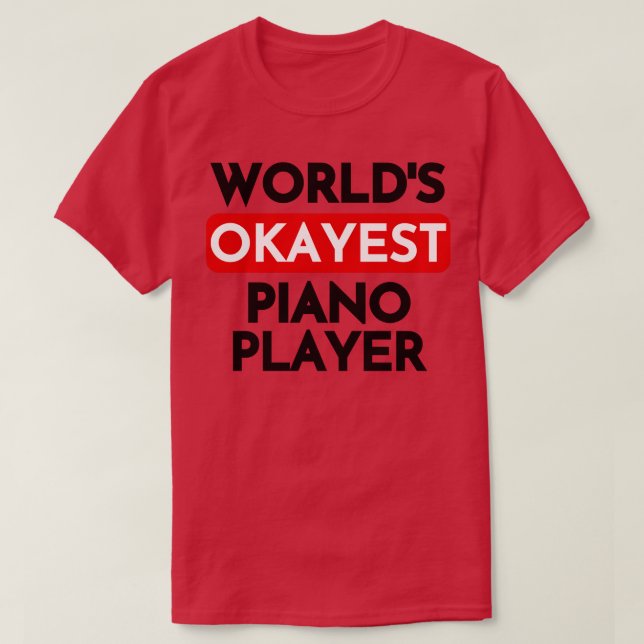 T-shirt joueur de piano les plus sympa (Design devant)