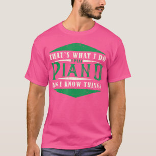 T-shirt Joueur de piano Musicien - Instrument de musique à