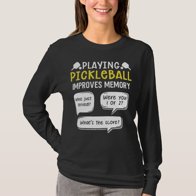 T-shirt Joueur de Pickleball de sport amusant (Devant)