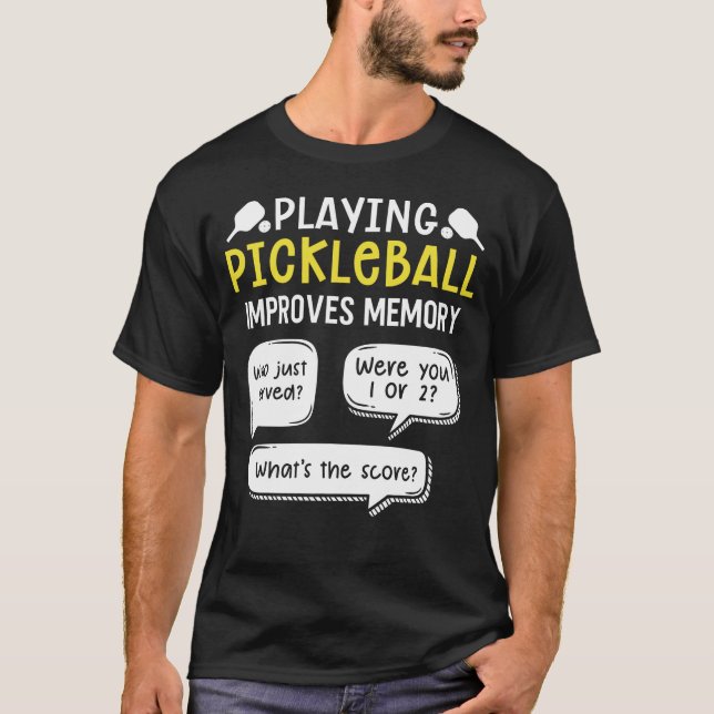 T-shirt Joueur de Pickleball de sport amusant (Devant)