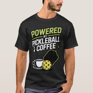 T-shirt Joueur de Pickleball Drôle Amateur de Café