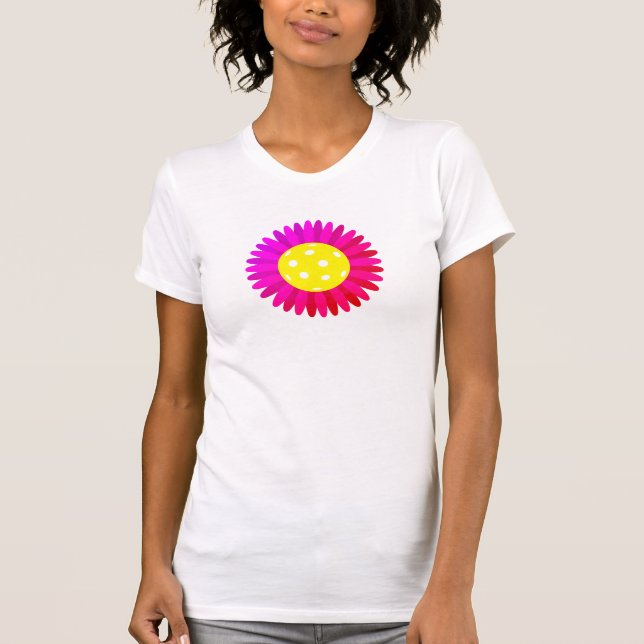 T-shirt Joueur de pickleball Gerbera (Devant)