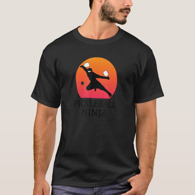 T-shirt Joueur de Pickleball Ninja unique (Devant)
