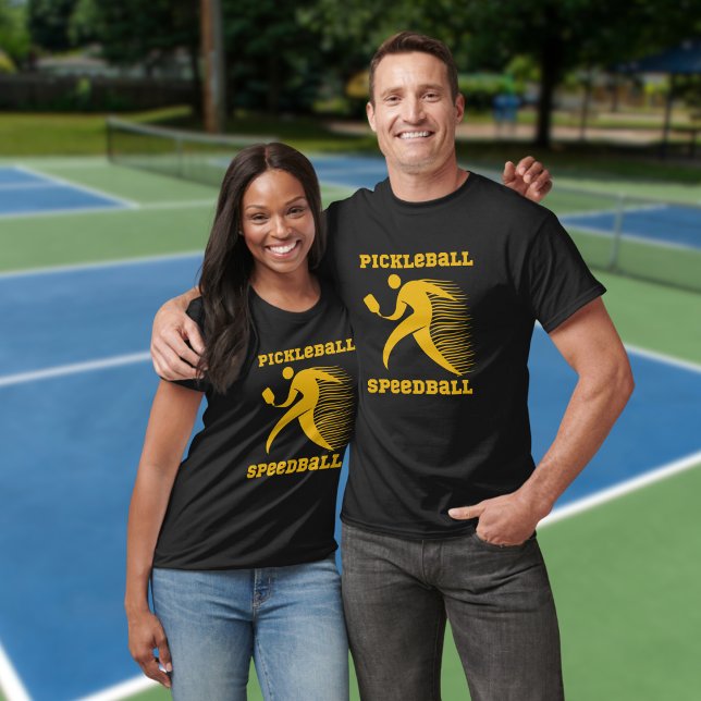 T-shirt Joueur de Pickleball Speedball avec vitesse (Créateur téléchargé)